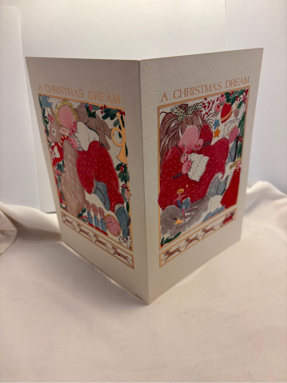 💕3/$20 80s Vintage Michel & Co Holiday greeting card